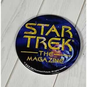 Star Trek the Magazine Promo Pin Badge Button Pinback